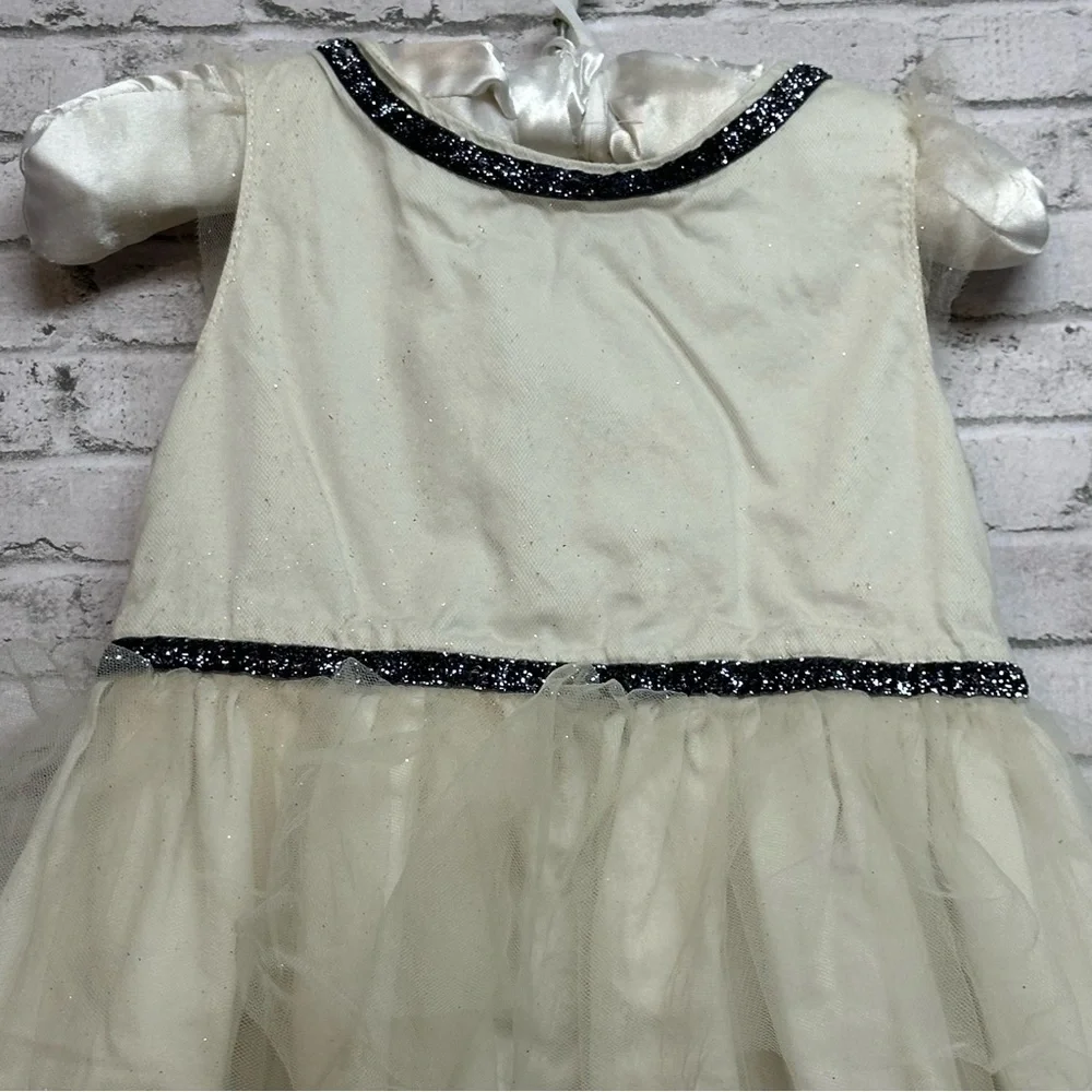Carter's White/Ivory Tulle Size 18 M Dress Sparkle Detail Lined Holiday